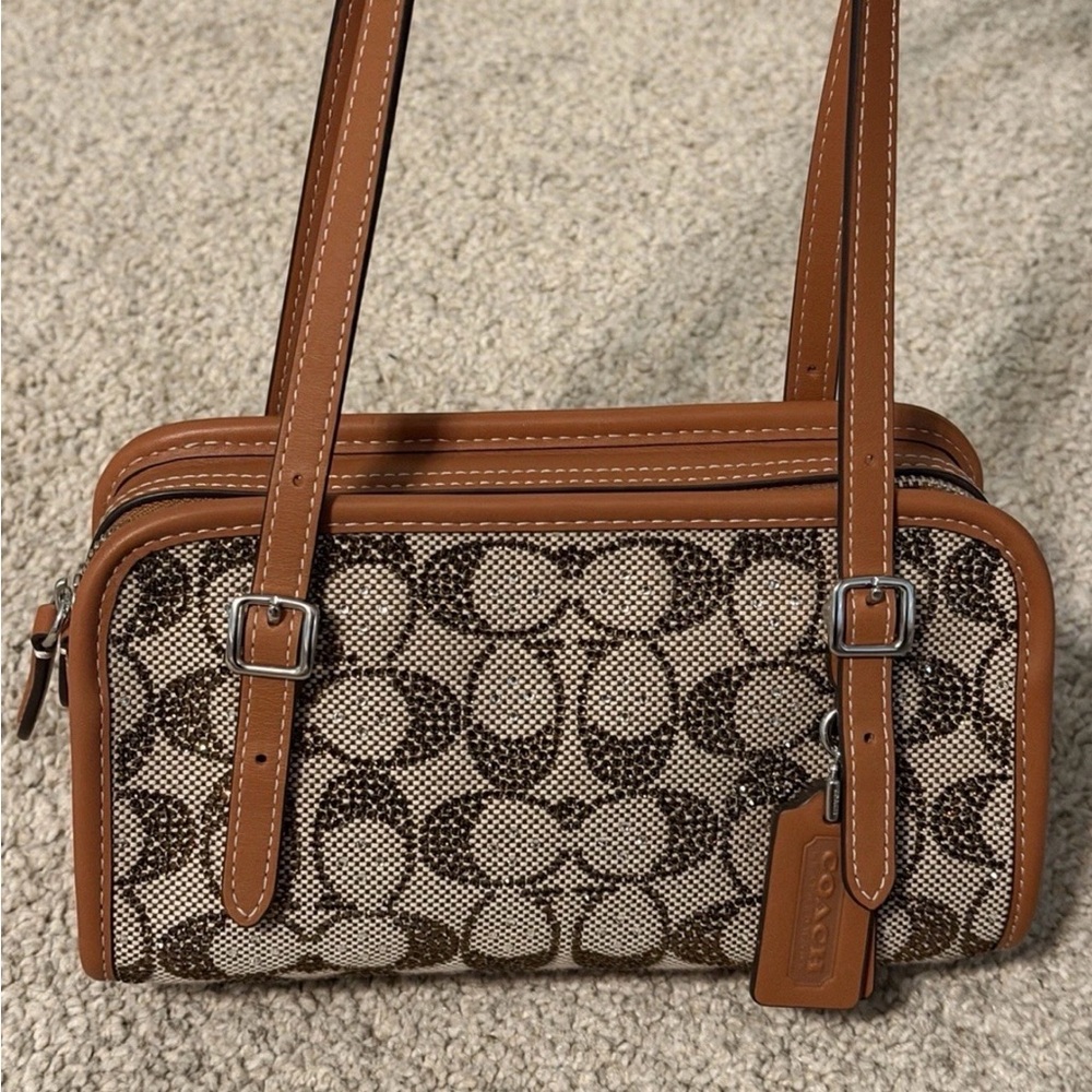 Coach Crystal  Swing Zip 20 Shoulder Bag